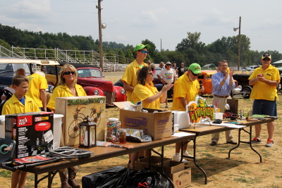 Eville Iron club members getting ready for award presentation