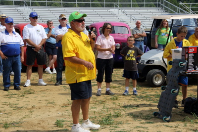 Eville Iron Club award announcer