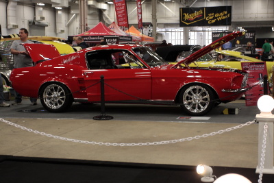 Red Fastback Mustang