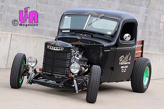 Allison Holt's 3/4 front shot of 40 Chevy