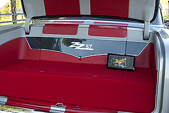 Trunk of Cindy's 57 Chevy
