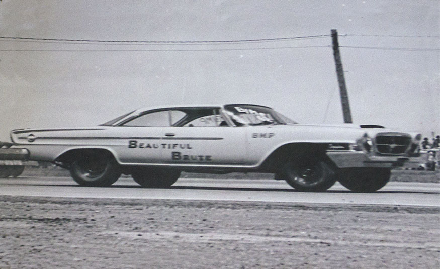 Beautiful Brute on the race track