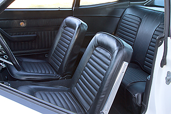 Ellie's donated seats from '65 Mustang