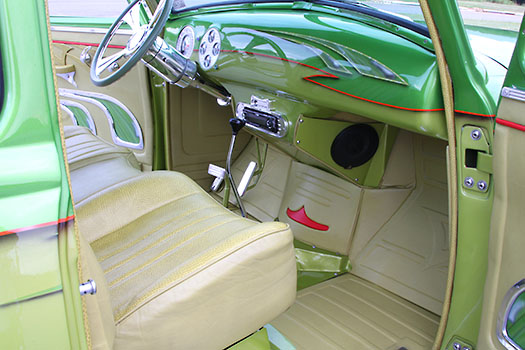 Jessica's eye-popping interior