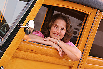 Maggie in her '34 Ford