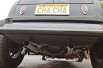 Marie's Ford 9 inch rear end was narrowed to 56 inches