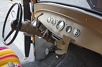 Shift Kit installed with shifter on column